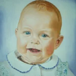 Baby Portrait with Lace Detail
